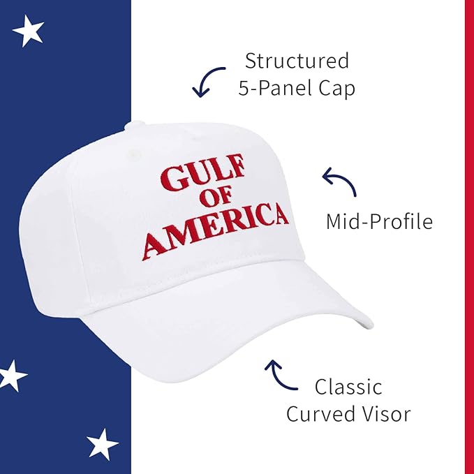 Gulf of America Baseball Cap - Embroidered Hat for Men & Women - Adjustable Snapback - Gulf of America®