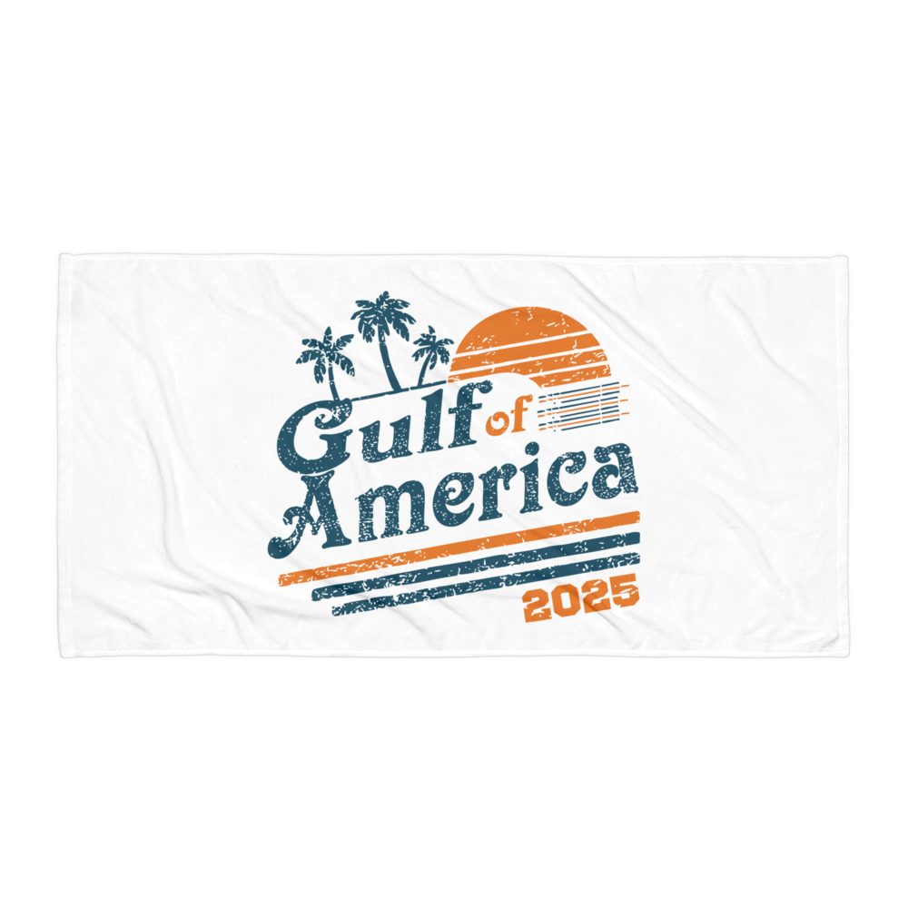 Gulf of America - Beach Towel - 30" x 60" - White - Gulf of America®