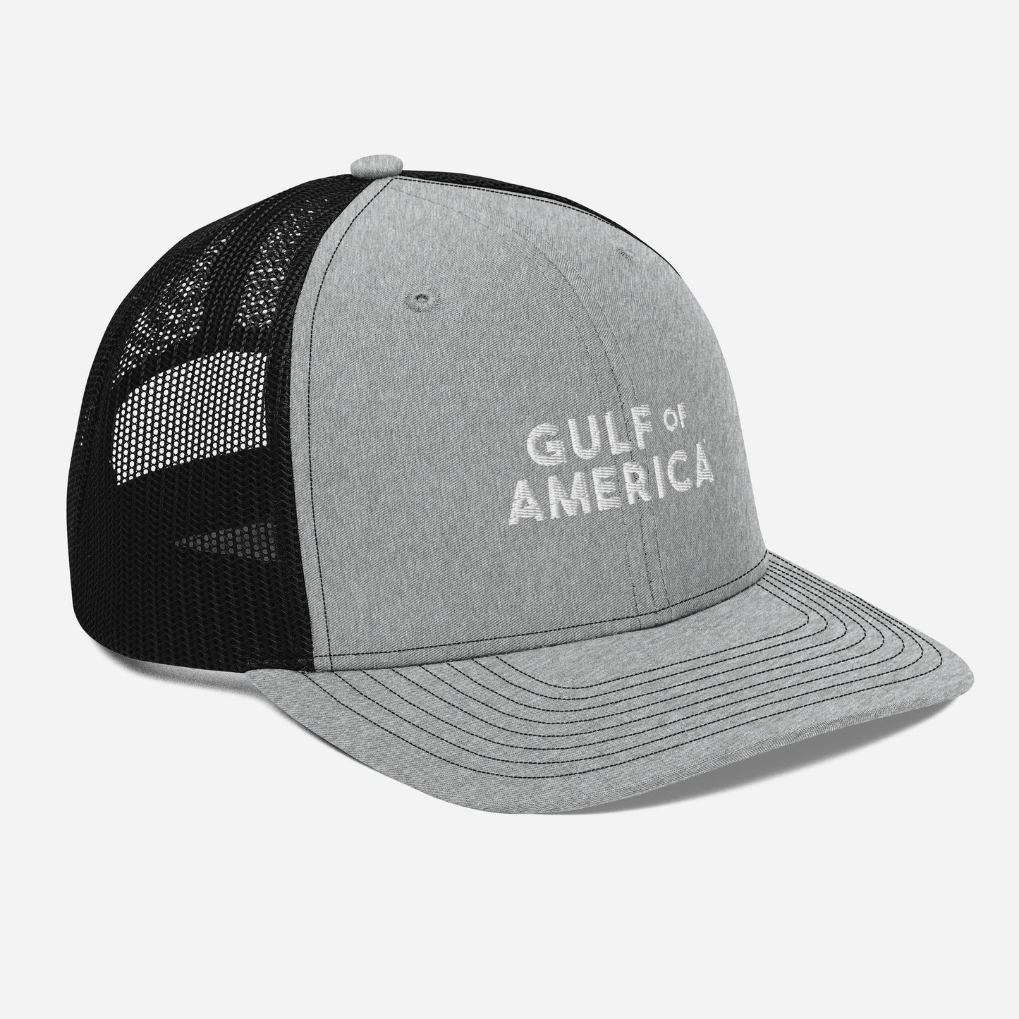 Gulf of America - Bold Message Hat - Premium Modern Trucker Cap - Summer - Beach - USA - Patriotic - 4th of July - Gulf of America®