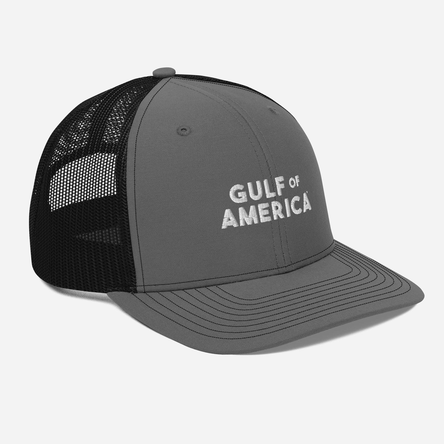 Gulf of America - Bold Message Hat - Premium Modern Trucker Cap - Summer - Beach - USA - Patriotic - 4th of July - Gulf of America®
