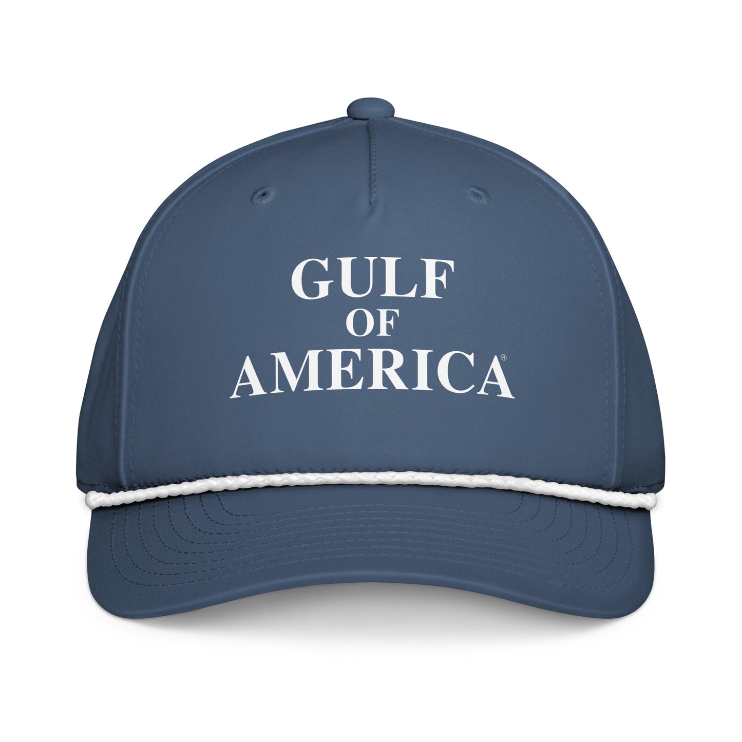 Gulf of America - Centered Message Hat - Premium Classic Rope Cap - Summer - Beach - USA - Patriotic - 4th of July - Gulf of America®