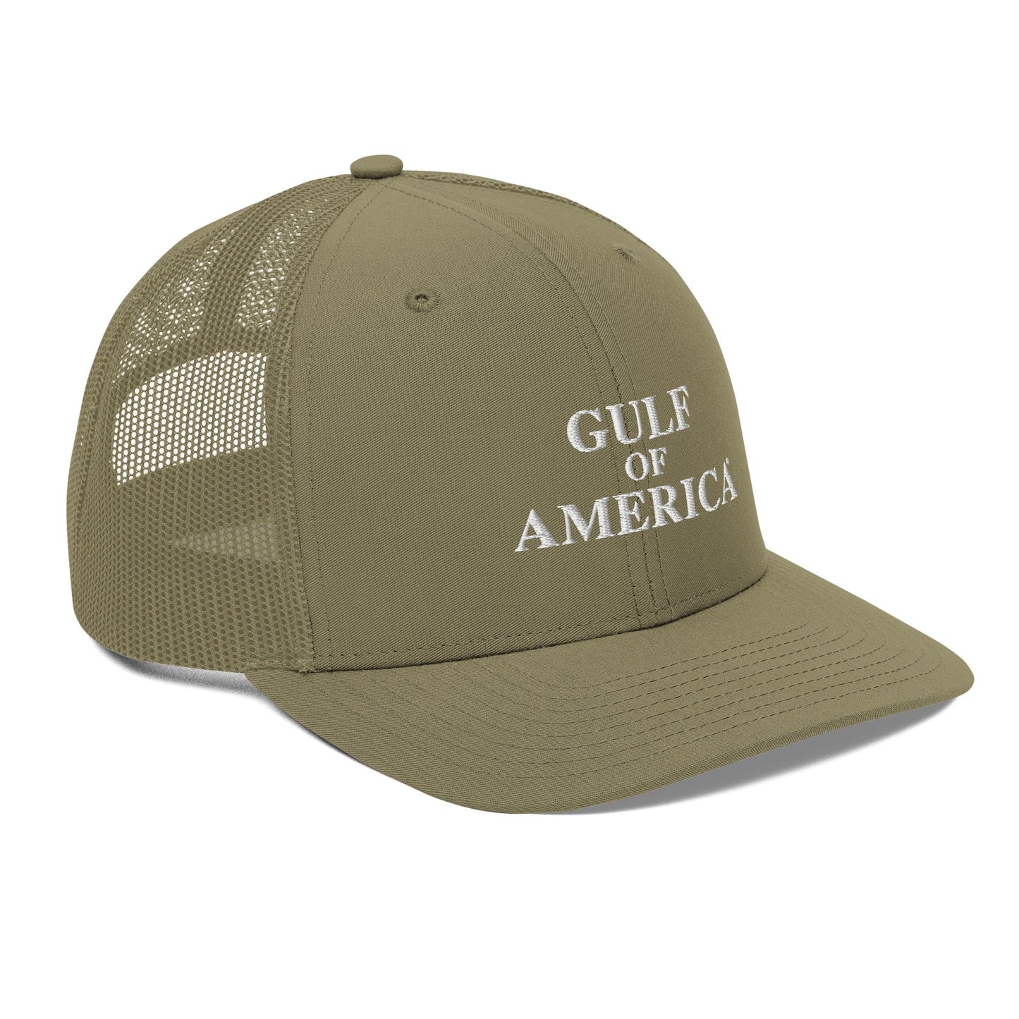 Gulf of America - Centered Message Hat - Premium Modern Trucker Cap - Summer - Beach - USA - Patriotic - 4th of July - Gulf of America®