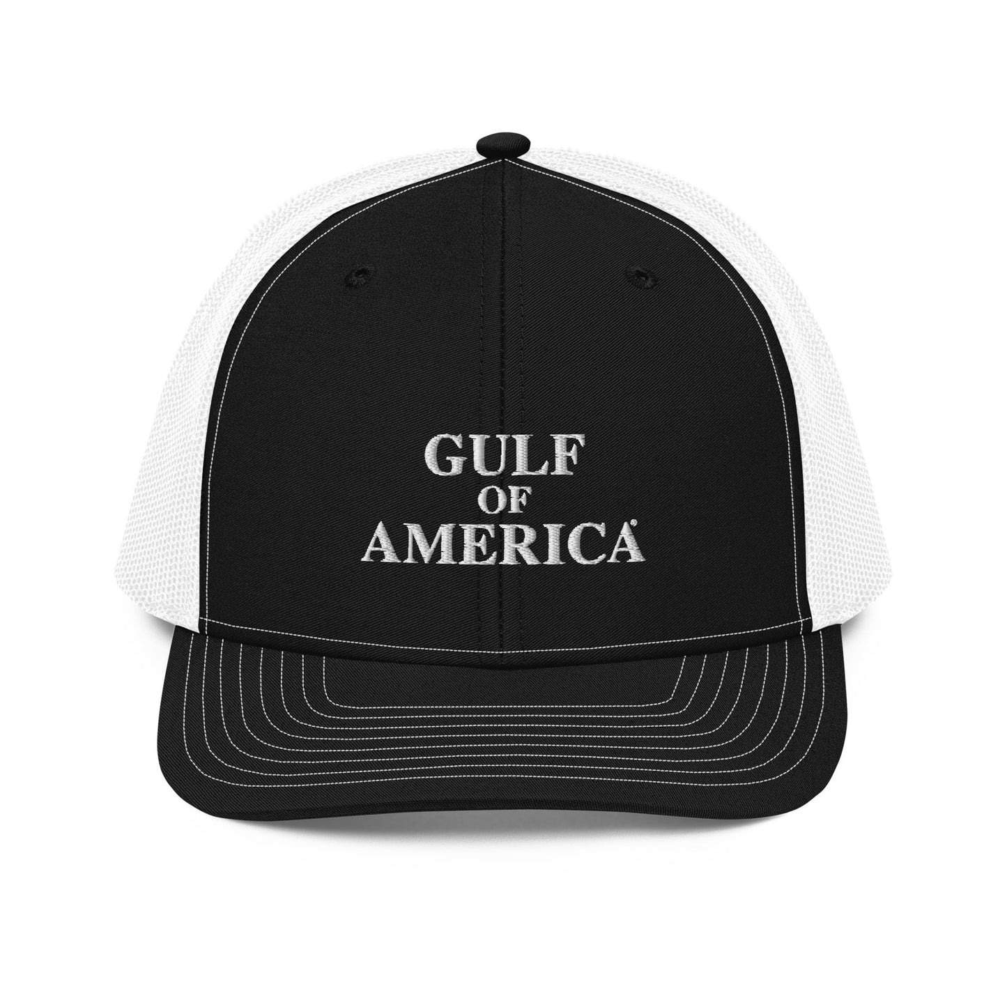 Gulf of America - Centered Message Hat - Premium Modern Trucker Cap - Summer - Beach - USA - Patriotic - 4th of July - Gulf of America®