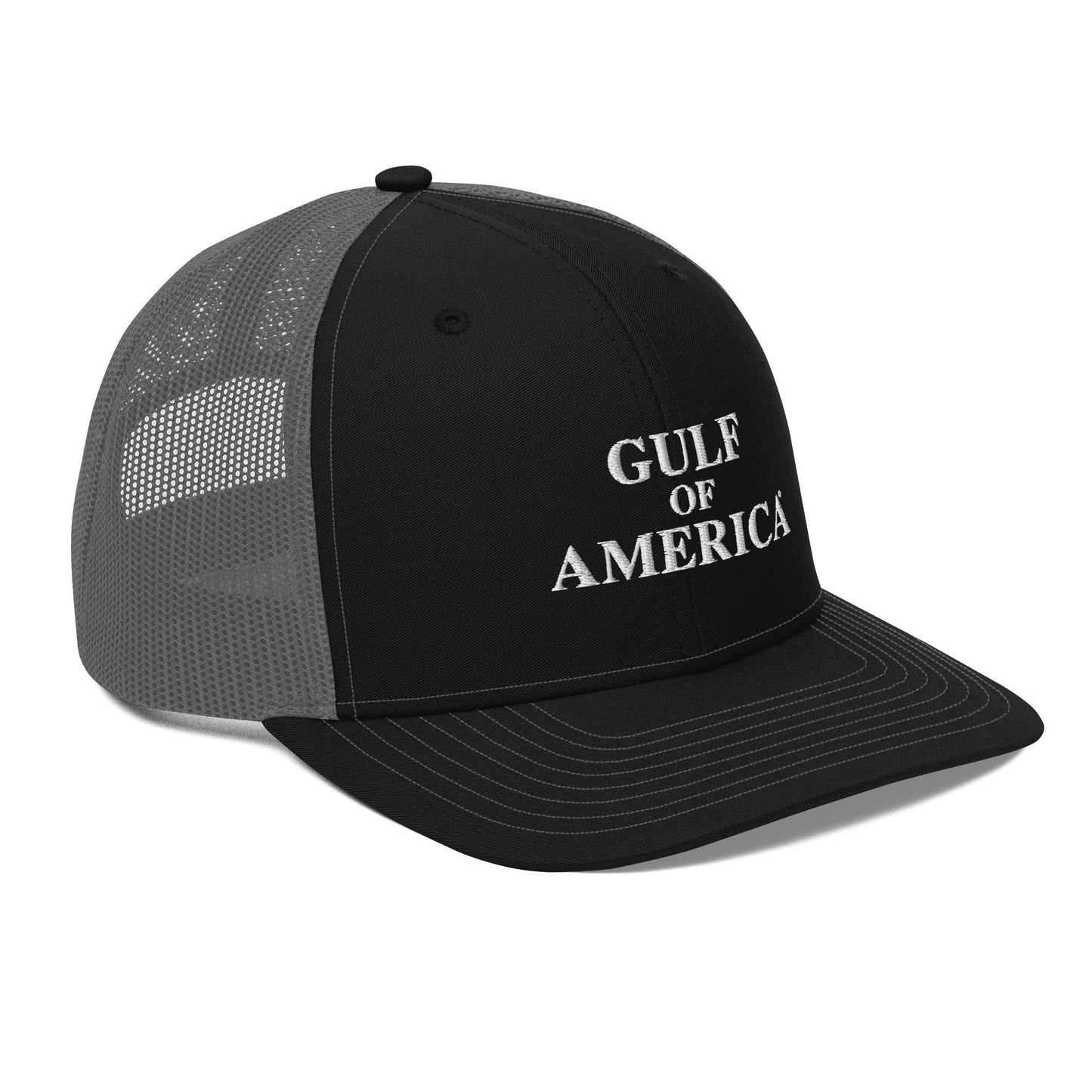 Gulf of America - Centered Message Hat - Premium Modern Trucker Cap - Summer - Beach - USA - Patriotic - 4th of July - Gulf of America®