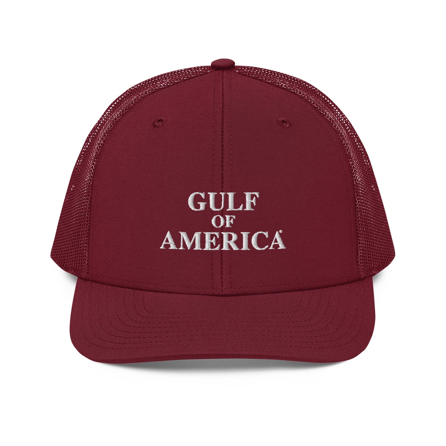 Gulf of America - Centered Message Hat - Premium Modern Trucker Cap - Summer - Beach - USA - Patriotic - 4th of July - Gulf of America®