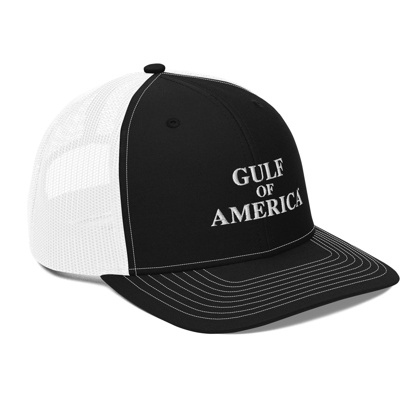 Gulf of America - Centered Message Hat - Premium Modern Trucker Cap - Summer - Beach - USA - Patriotic - 4th of July - Gulf of America®