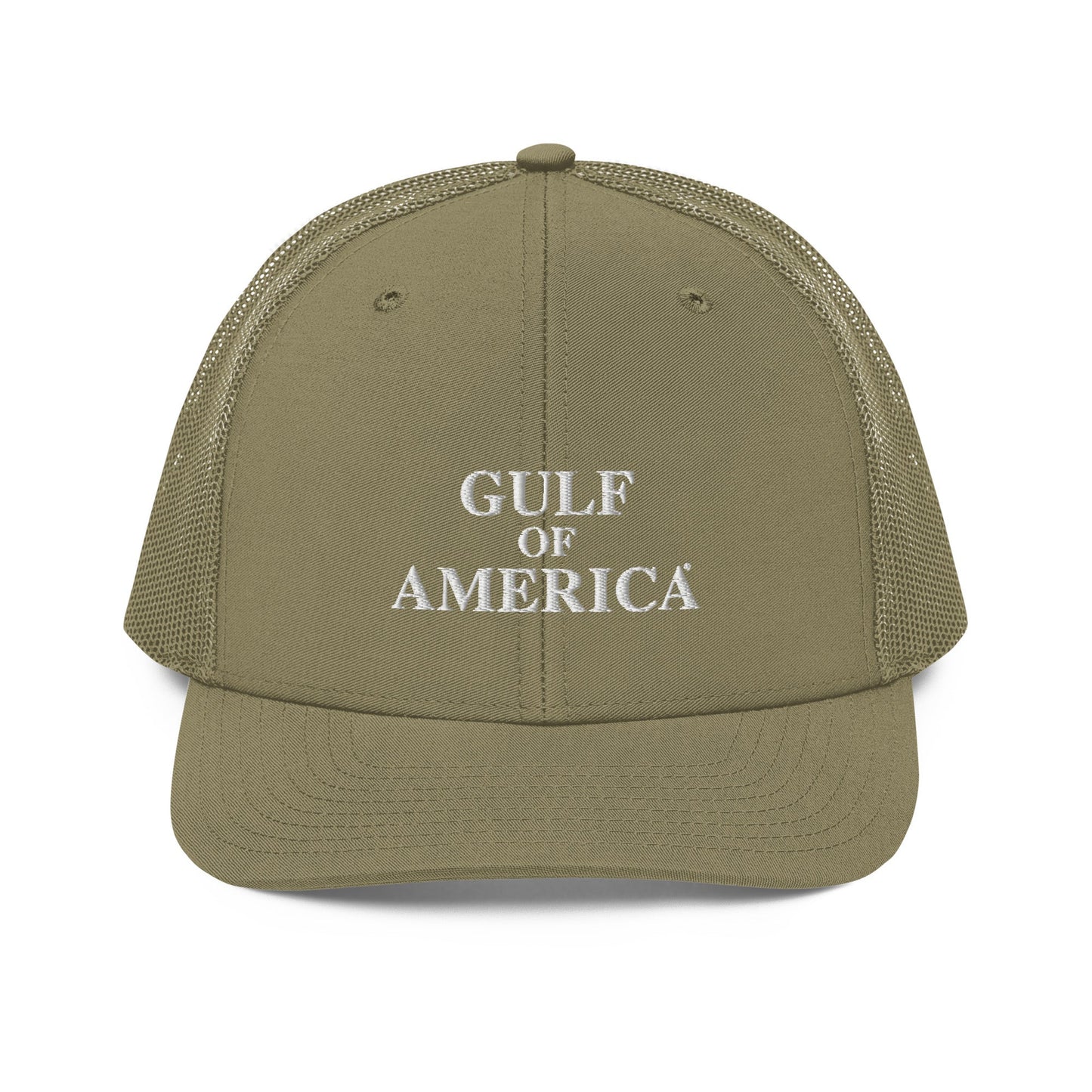Gulf of America - Centered Message Hat - Premium Modern Trucker Cap - Summer - Beach - USA - Patriotic - 4th of July - Gulf of America®