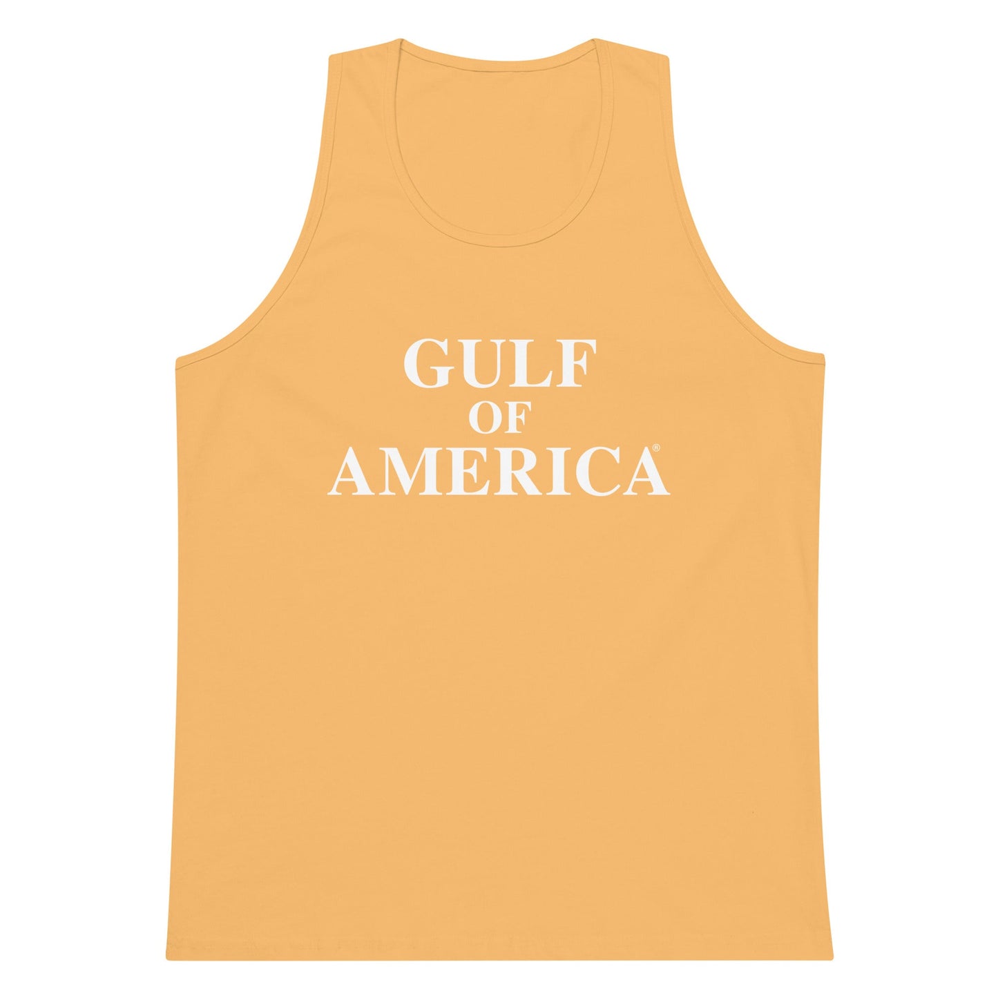 Gulf of America - Centered Message Tank Top - Premium T Shirt - Summer - Beach - USA - Patriotic - 4th of July - Gulf of America®