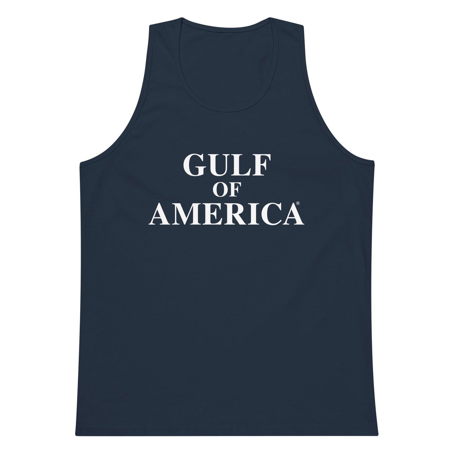 Gulf of America - Centered Message Tank Top - Premium T Shirt - Summer - Beach - USA - Patriotic - 4th of July - Gulf of America®