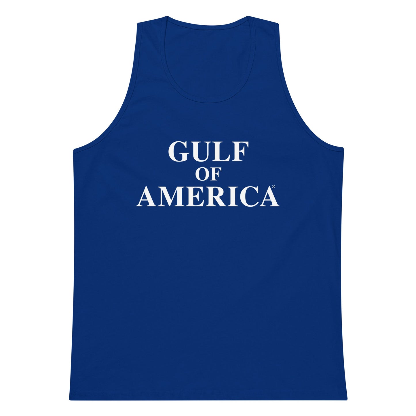 Gulf of America - Centered Message Tank Top - Premium T Shirt - Summer - Beach - USA - Patriotic - 4th of July - Gulf of America®