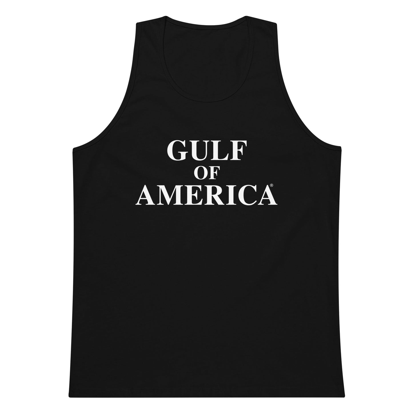 Gulf of America - Centered Message Tank Top - Premium T Shirt - Summer - Beach - USA - Patriotic - 4th of July - Gulf of America®