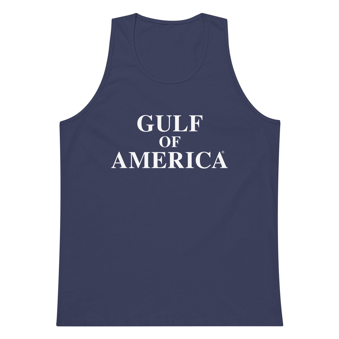 Gulf of America - Centered Message Tank Top - Premium T Shirt - Summer - Beach - USA - Patriotic - 4th of July - Gulf of America®