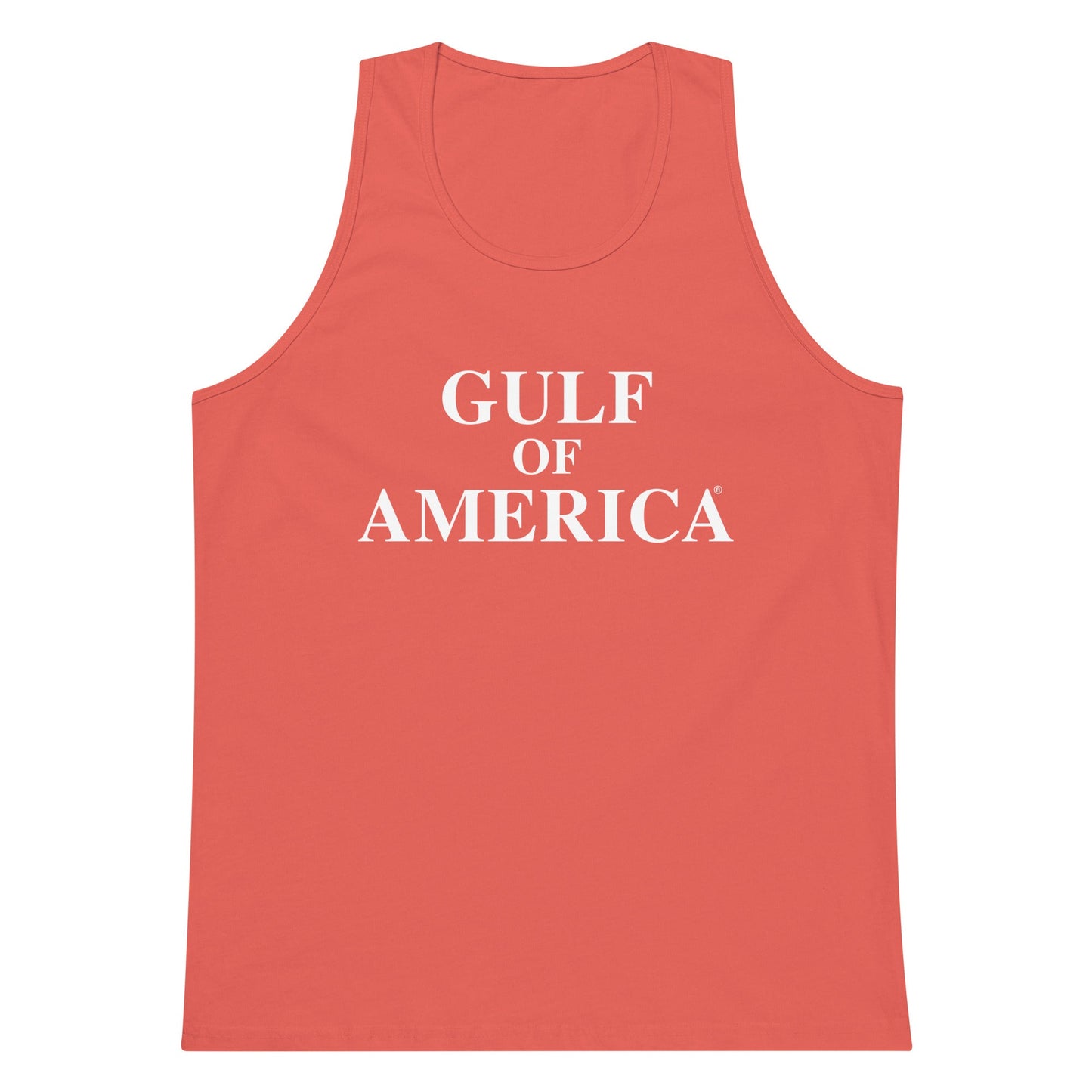 Gulf of America - Centered Message Tank Top - Premium T Shirt - Summer - Beach - USA - Patriotic - 4th of July - Gulf of America®