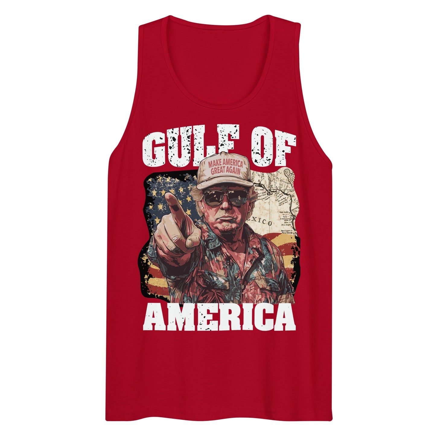 Gulf of America - Coast Commander Tank – Premium Tank Top Shirt - Summer - Beach - USA - Patriotic - 4th of July - Gulf of America®