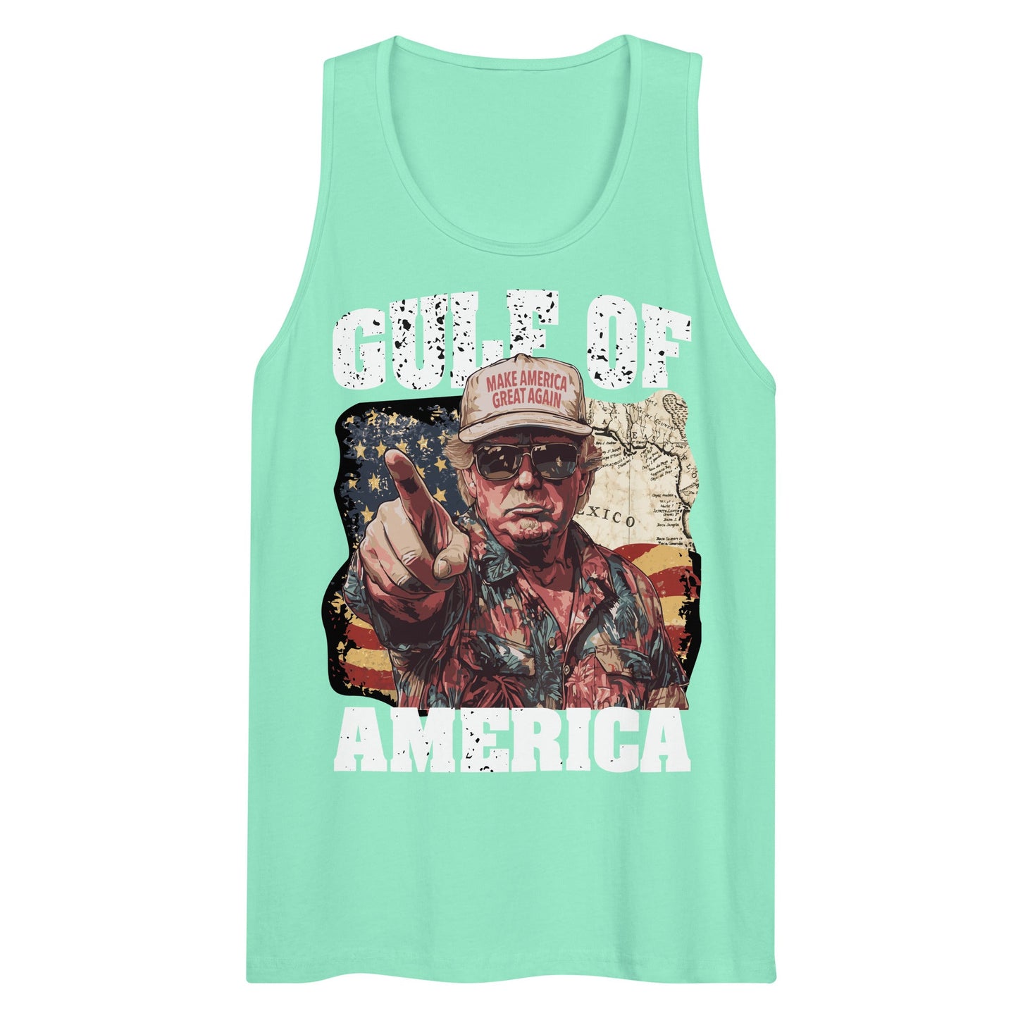 Gulf of America - Coast Commander Tank – Premium Tank Top Shirt - Summer - Beach - USA - Patriotic - 4th of July - Gulf of America®