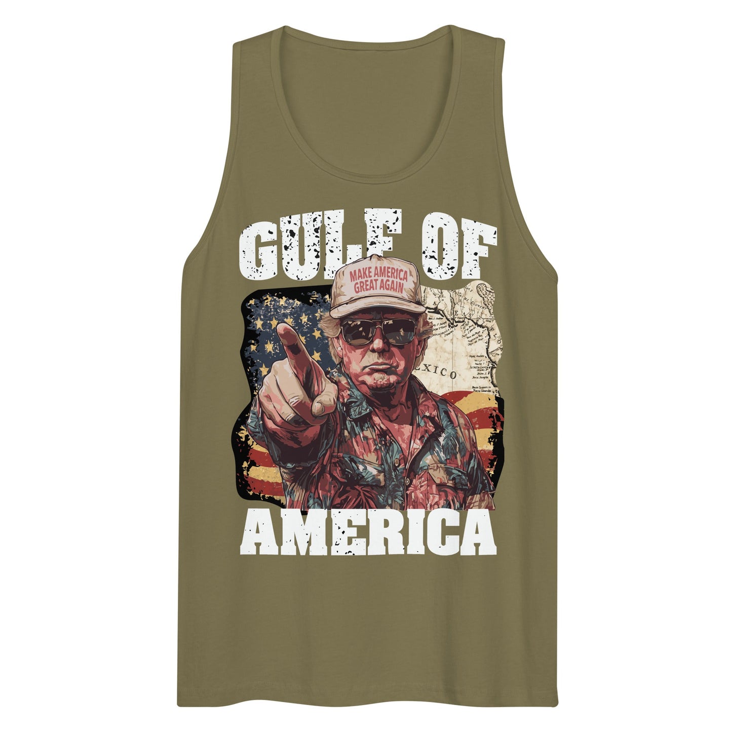 Gulf of America - Coast Commander Tank – Premium Tank Top Shirt - Summer - Beach - USA - Patriotic - 4th of July - Gulf of America®
