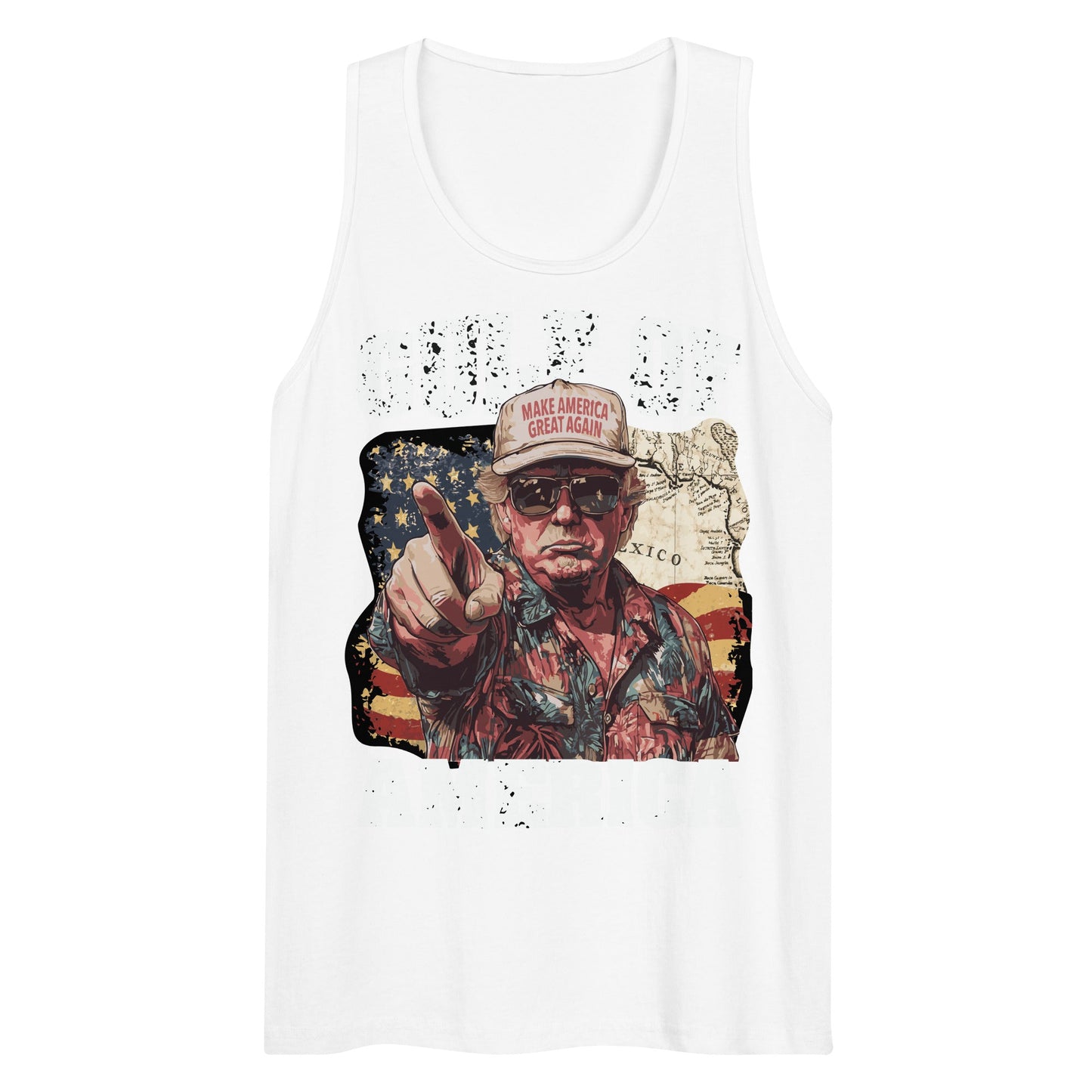Gulf of America - Coast Commander Tank – Premium Tank Top Shirt - Summer - Beach - USA - Patriotic - 4th of July - Gulf of America®