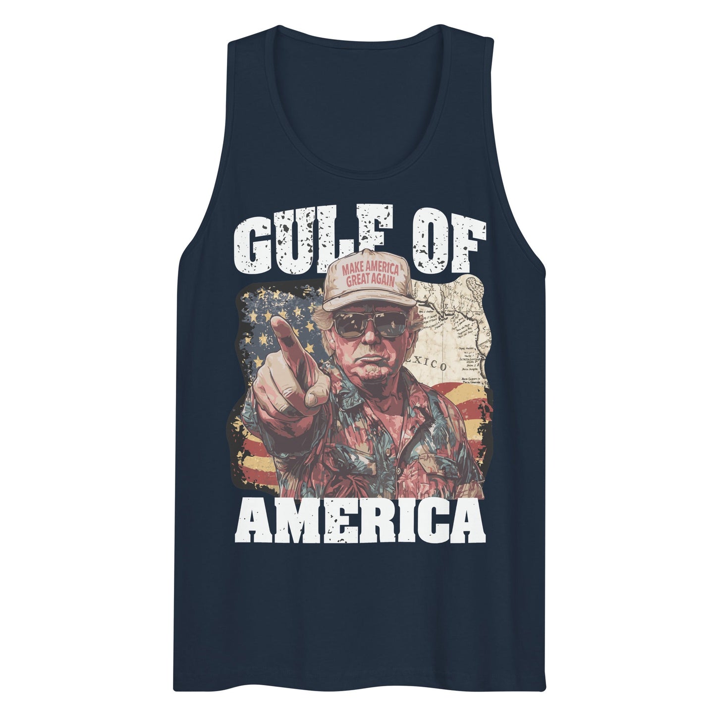 Gulf of America - Coast Commander Tank – Premium Tank Top Shirt - Summer - Beach - USA - Patriotic - 4th of July - Gulf of America®