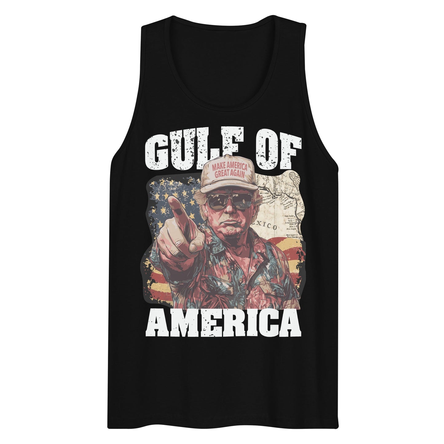 Gulf of America - Coast Commander Tank – Premium Tank Top Shirt - Summer - Beach - USA - Patriotic - 4th of July - Gulf of America®