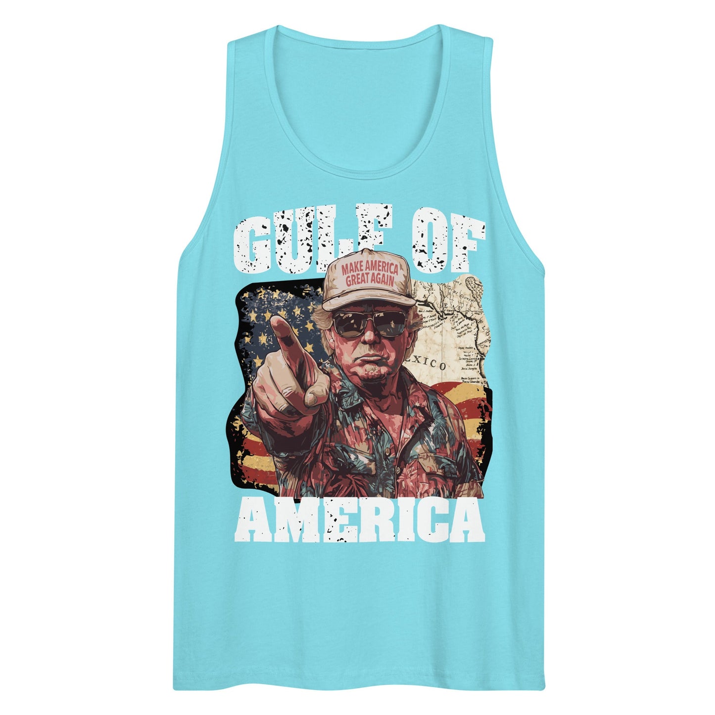 Gulf of America - Coast Commander Tank – Premium Tank Top Shirt - Summer - Beach - USA - Patriotic - 4th of July - Gulf of America®