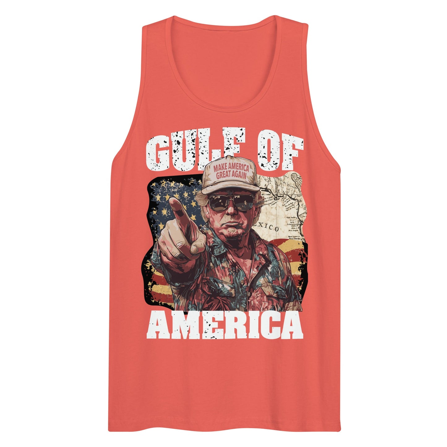 Gulf of America - Coast Commander Tank – Premium Tank Top Shirt - Summer - Beach - USA - Patriotic - 4th of July - Gulf of America®