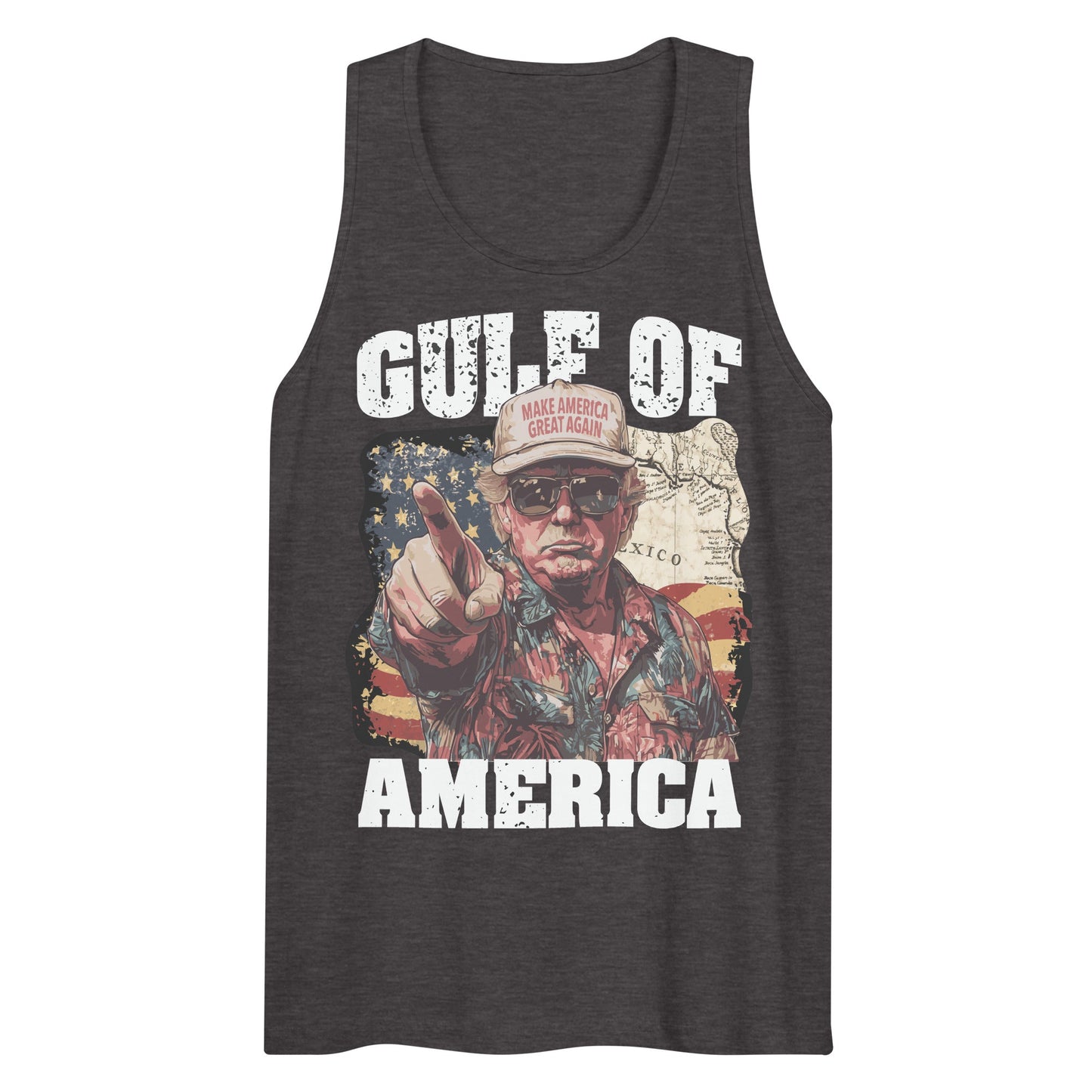 Gulf of America - Coast Commander Tank – Premium Tank Top Shirt - Summer - Beach - USA - Patriotic - 4th of July - Gulf of America®