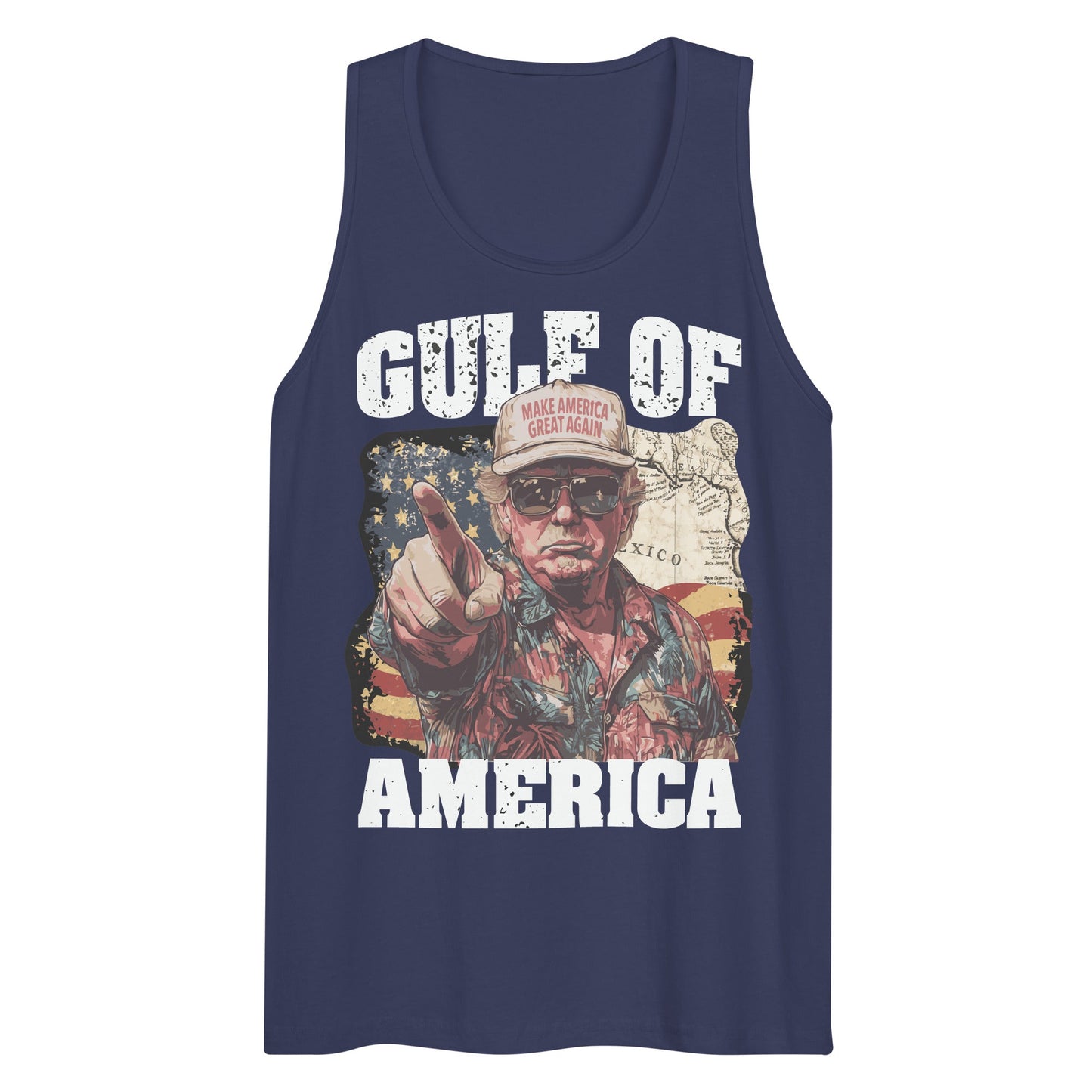 Gulf of America - Coast Commander Tank – Premium Tank Top Shirt - Summer - Beach - USA - Patriotic - 4th of July - Gulf of America®