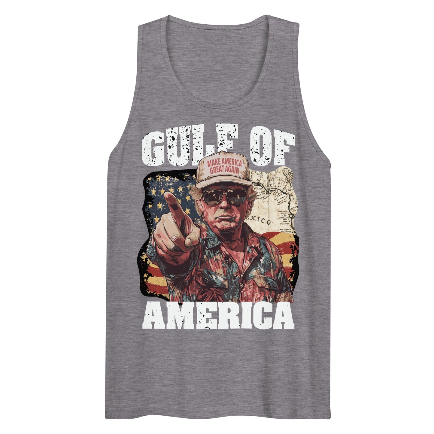 Gulf of America - Coast Commander Tank – Premium Tank Top Shirt - Summer - Beach - USA - Patriotic - 4th of July - Gulf of America®