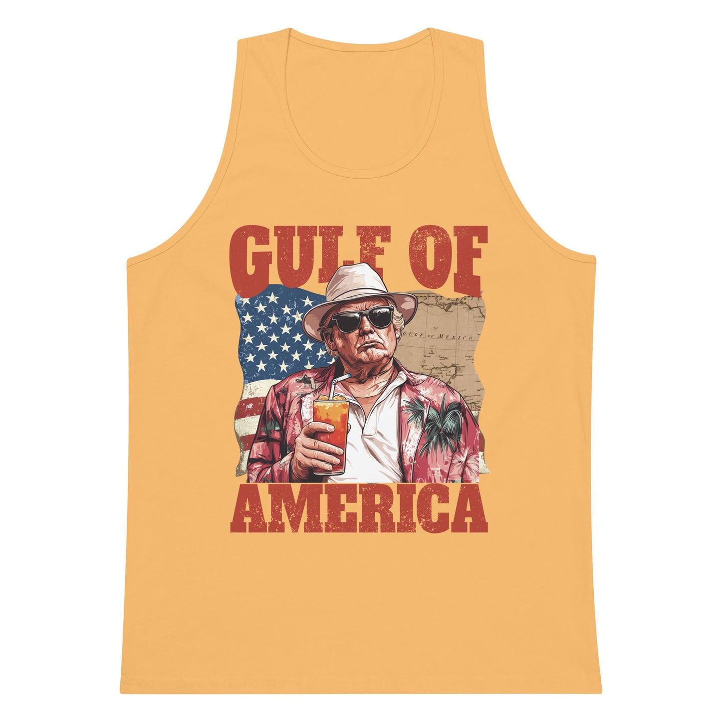 Gulf of America - Cold One Commander Tank – Premium Tank Top Shirt - Summer - Beach - USA - Patriotic - 4th of July - Gulf of America®