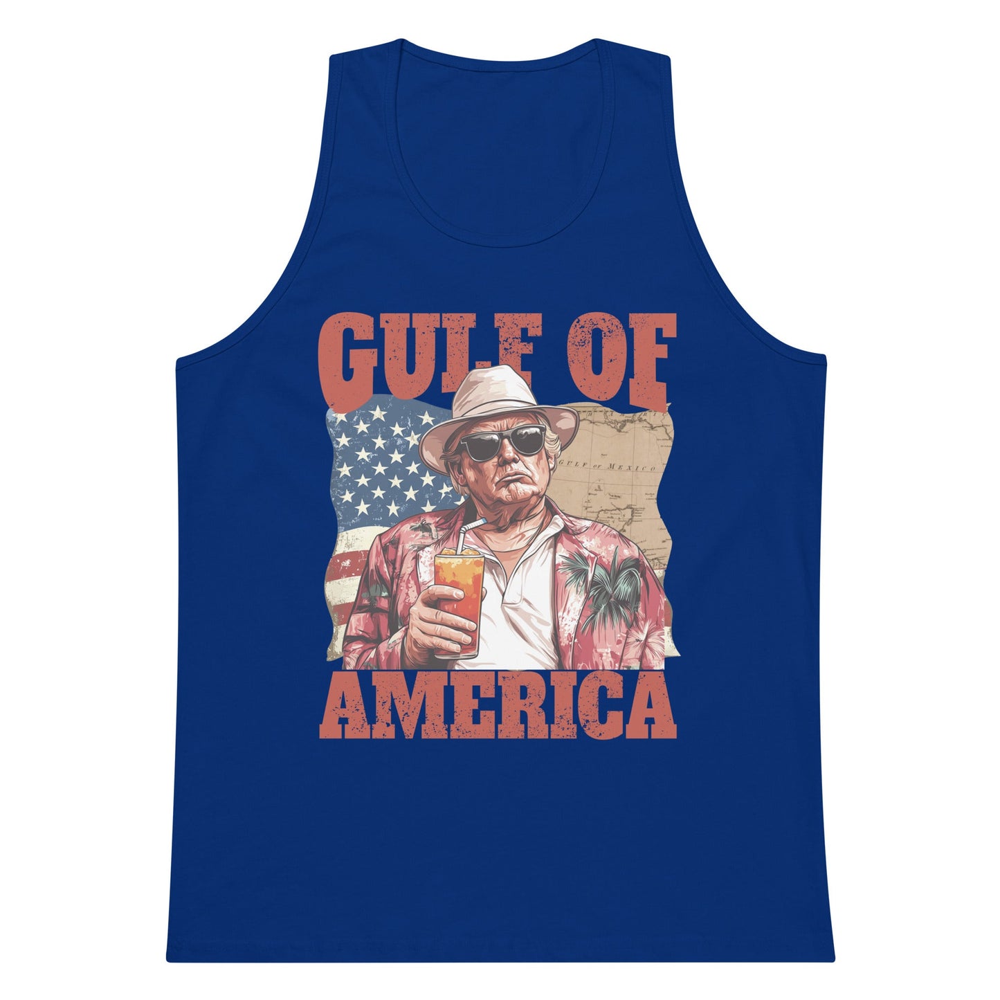 Gulf of America - Cold One Commander Tank – Premium Tank Top Shirt - Summer - Beach - USA - Patriotic - 4th of July - Gulf of America®