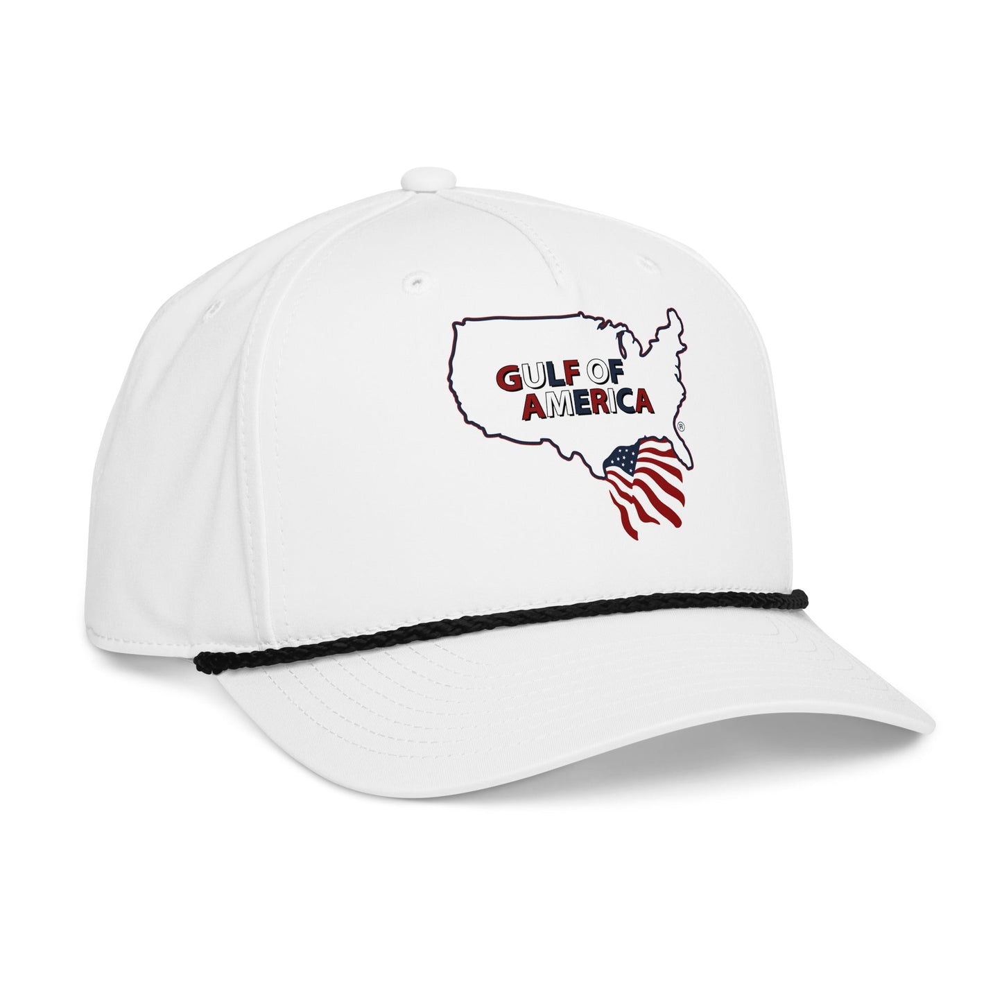 Gulf of America - Continental Pride Hat – Map & Flag Edition - Premium Classic Rope Cap - Summer - Beach - USA - Patriotic - 4th of July - Gulf of America®