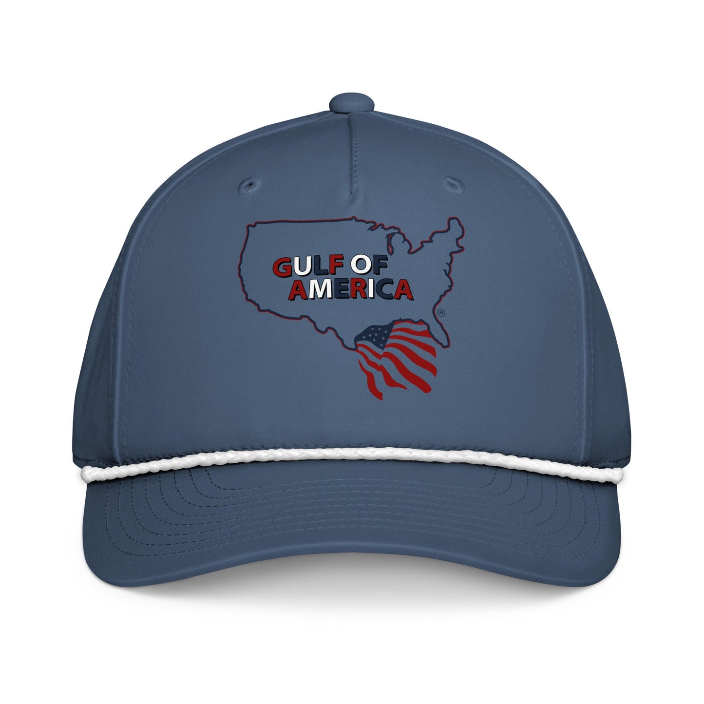 Gulf of America - Continental Pride Hat – Map & Flag Edition - Premium Classic Rope Cap - Summer - Beach - USA - Patriotic - 4th of July - Gulf of America®