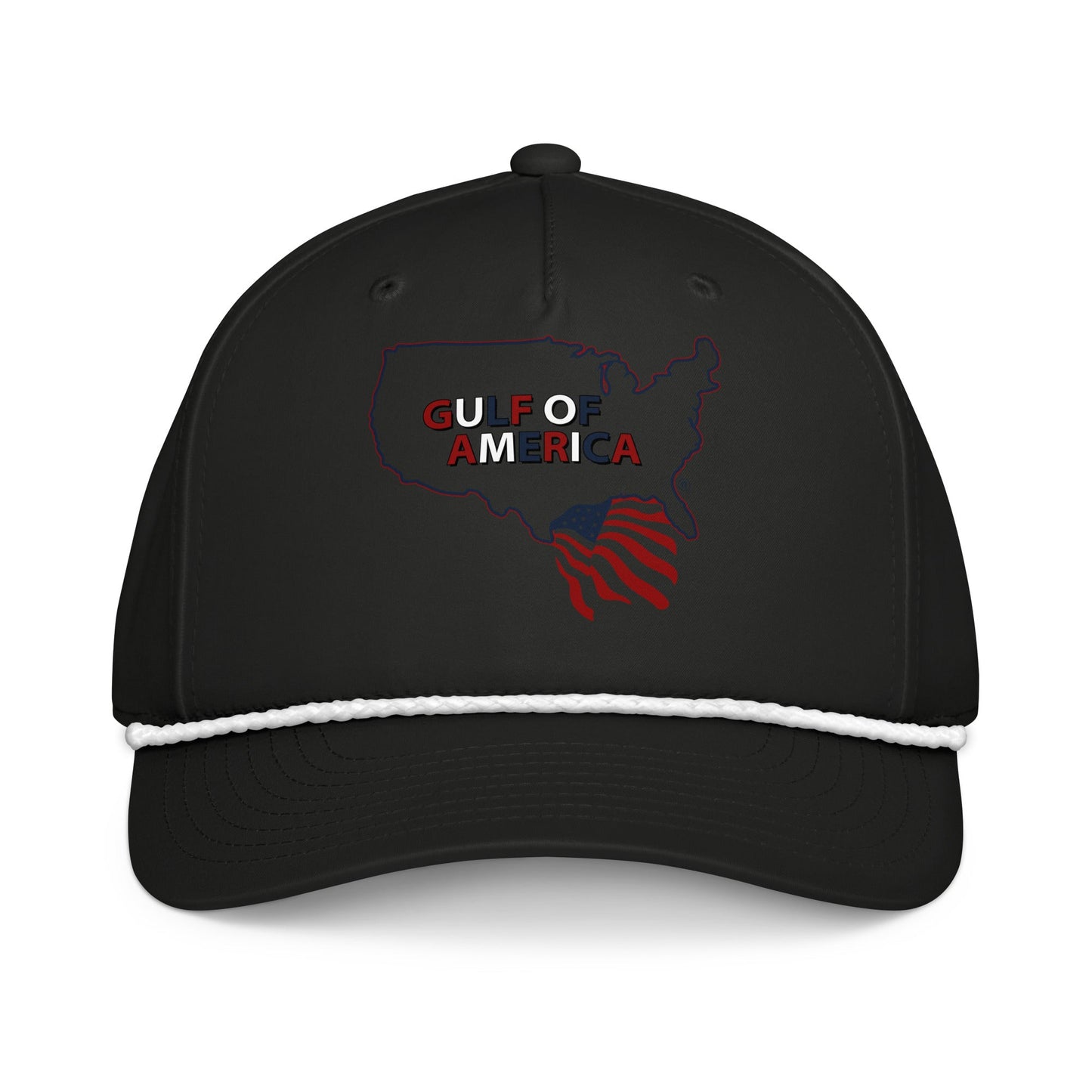 Gulf of America - Continental Pride Hat – Map & Flag Edition - Premium Classic Rope Cap - Summer - Beach - USA - Patriotic - 4th of July - Gulf of America®