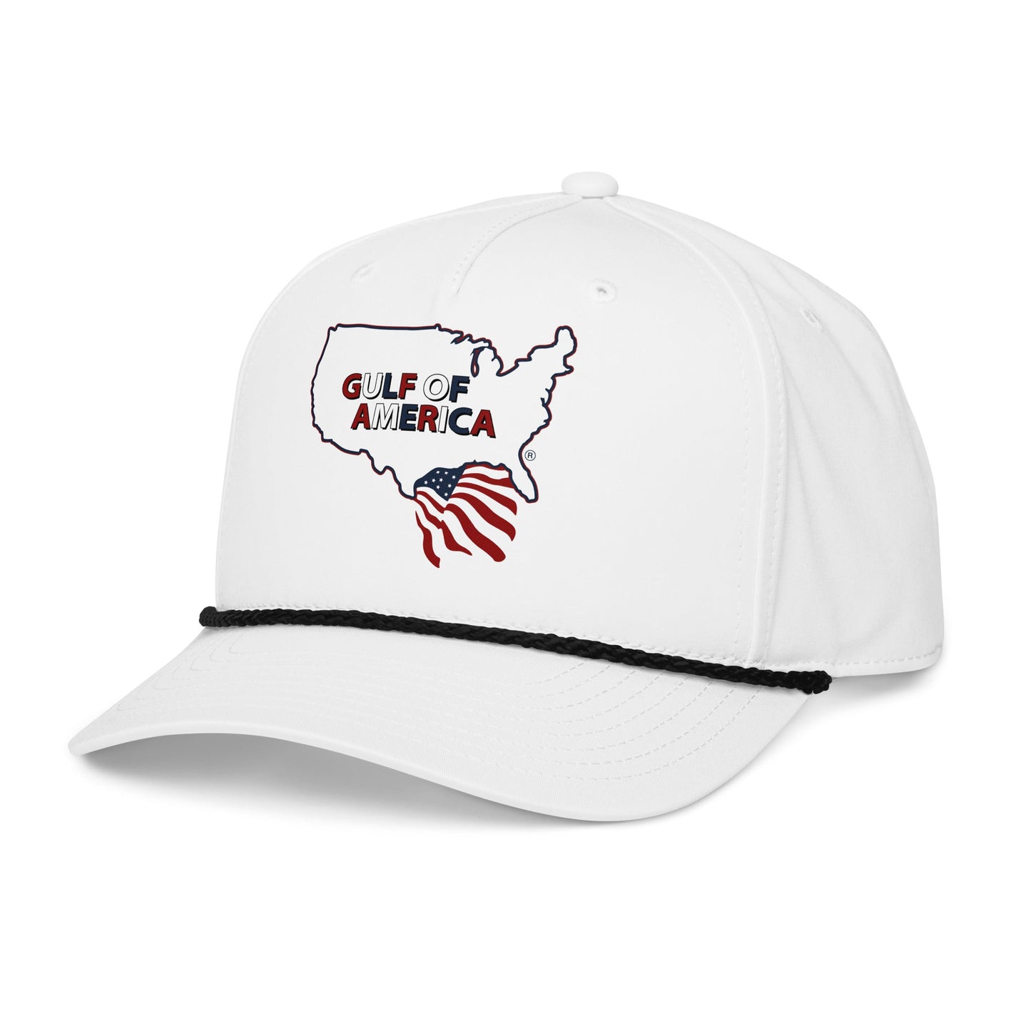 Gulf of America - Continental Pride Hat – Map & Flag Edition - Premium Classic Rope Cap - Summer - Beach - USA - Patriotic - 4th of July - Gulf of America®