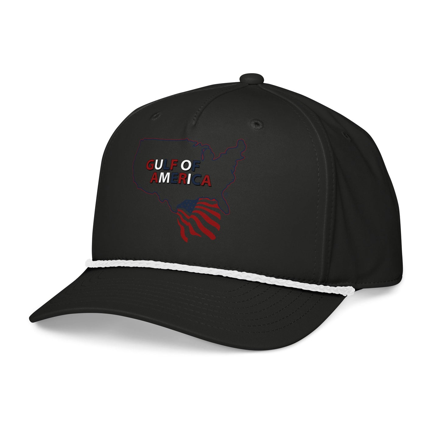 Gulf of America - Continental Pride Hat – Map & Flag Edition - Premium Classic Rope Cap - Summer - Beach - USA - Patriotic - 4th of July - Gulf of America®