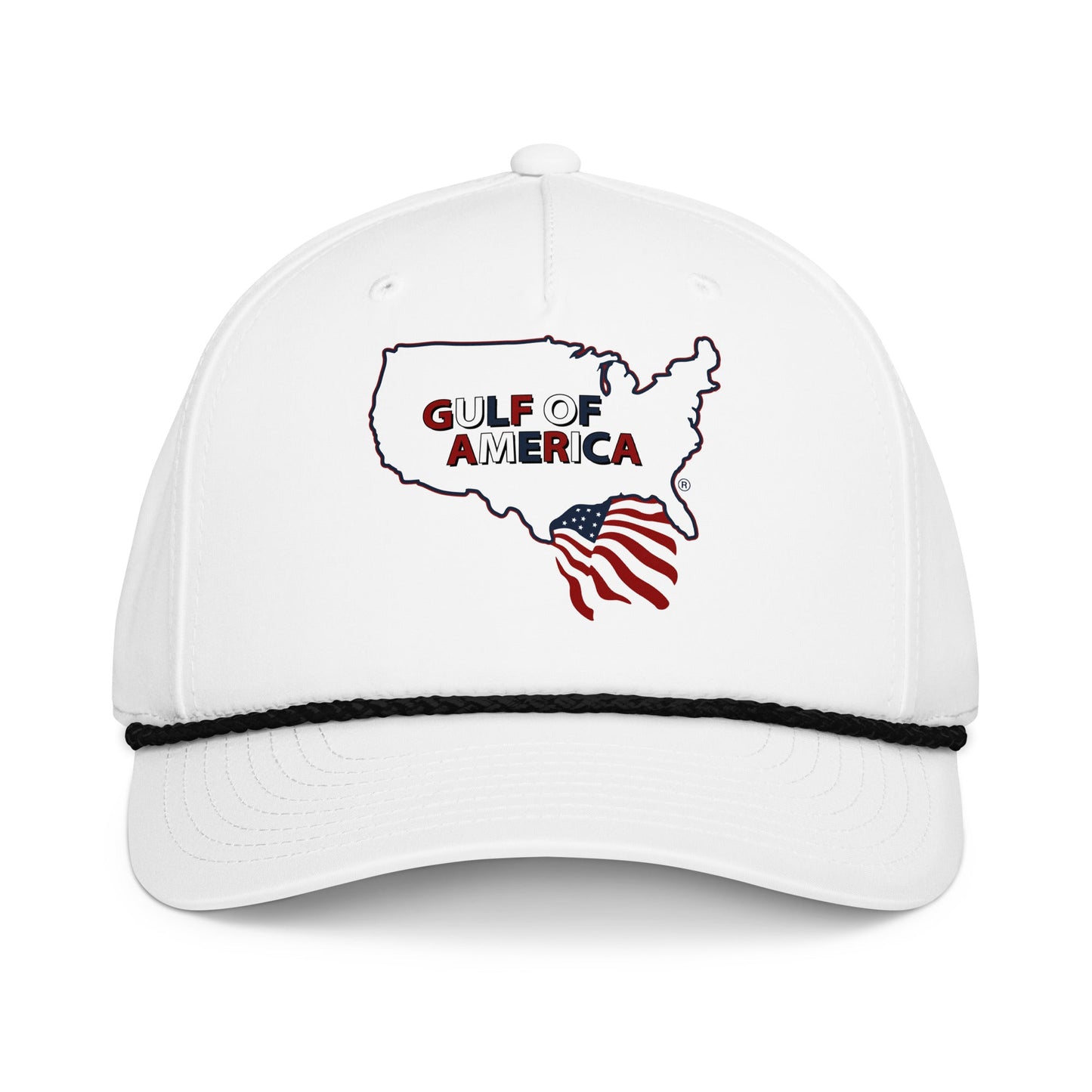 Gulf of America - Continental Pride Hat – Map & Flag Edition - Premium Classic Rope Cap - Summer - Beach - USA - Patriotic - 4th of July - Gulf of America®