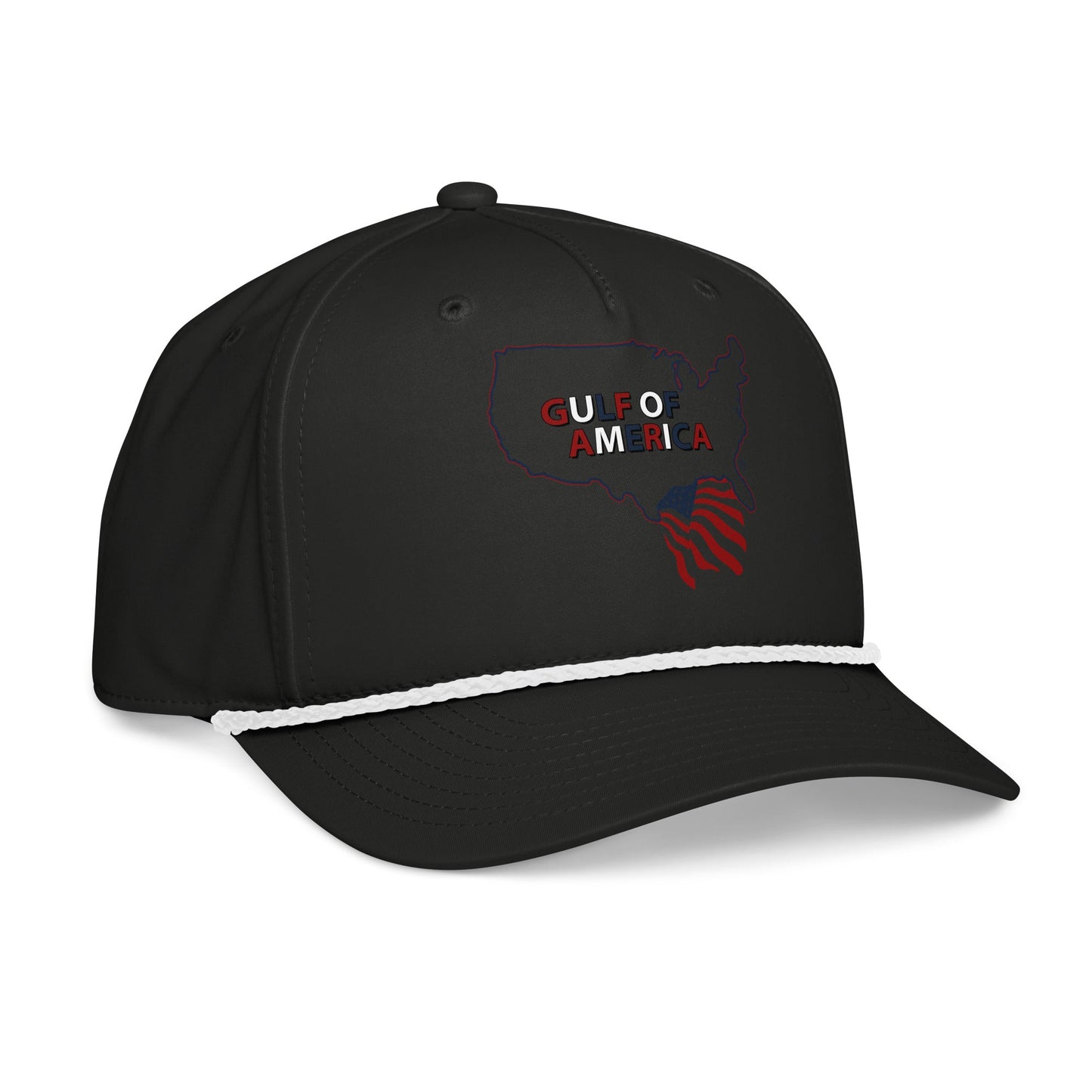 Gulf of America - Continental Pride Hat – Map & Flag Edition - Premium Classic Rope Cap - Summer - Beach - USA - Patriotic - 4th of July - Gulf of America®