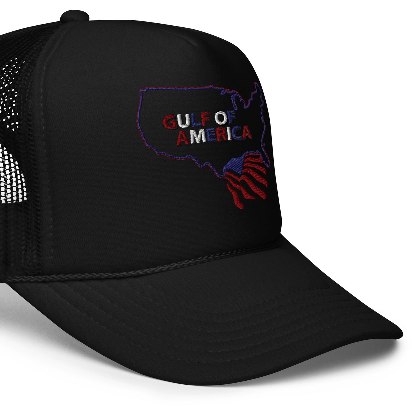 Gulf of America - Continental Pride Hat – Map & Flag Edition - Premium Foam Trucker Cap - Summer - Beach - USA - Patriotic - 4th of July - Gulf of America®