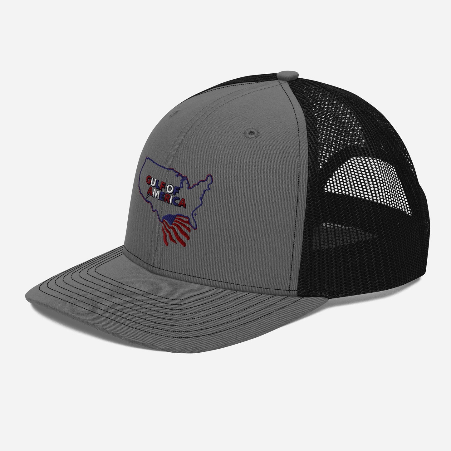 Gulf of America - Continental Pride Hat – Map & Flag Edition - Premium Modern Trucker Cap - Summer - Beach - USA - Patriotic - 4th of July - Gulf of America®