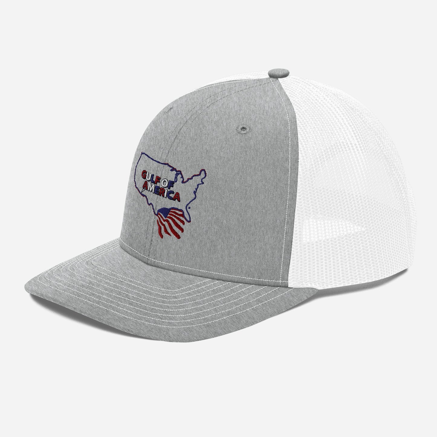 Gulf of America - Continental Pride Hat – Map & Flag Edition - Premium Modern Trucker Cap - Summer - Beach - USA - Patriotic - 4th of July - Gulf of America®