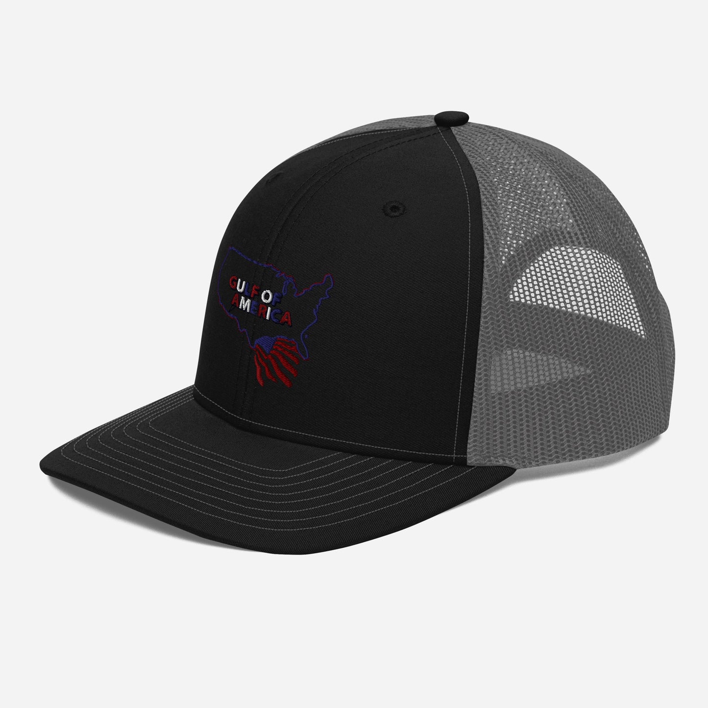 Gulf of America - Continental Pride Hat – Map & Flag Edition - Premium Modern Trucker Cap - Summer - Beach - USA - Patriotic - 4th of July - Gulf of America®