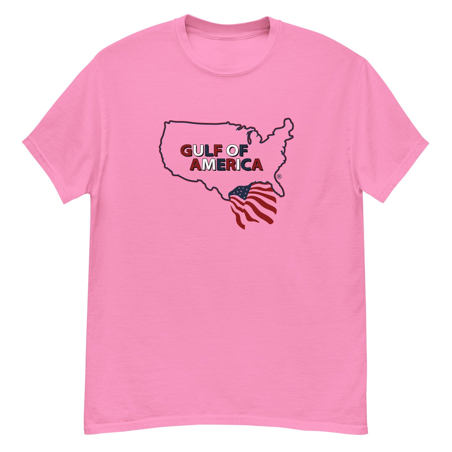 Gulf of America - Continental Pride Tee – Map & Flag Edition - Premium T Shirt - Summer - Beach - USA - Patriotic - 4th of July - Gulf of America®