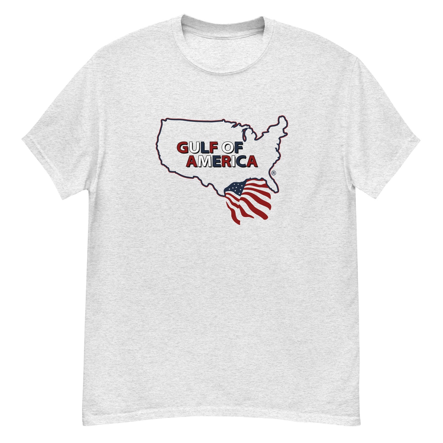 Gulf of America - Continental Pride Tee – Map & Flag Edition - Premium T Shirt - Summer - Beach - USA - Patriotic - 4th of July - Gulf of America®