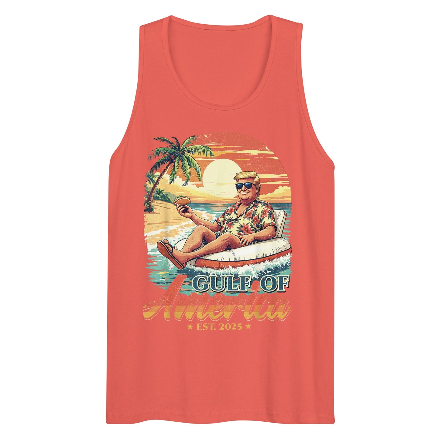 Gulf of America - Float Commander Tank – Premium Tank Top Shirt - Summer - Beach - USA - Patriotic - 4th of July - Gulf of America®