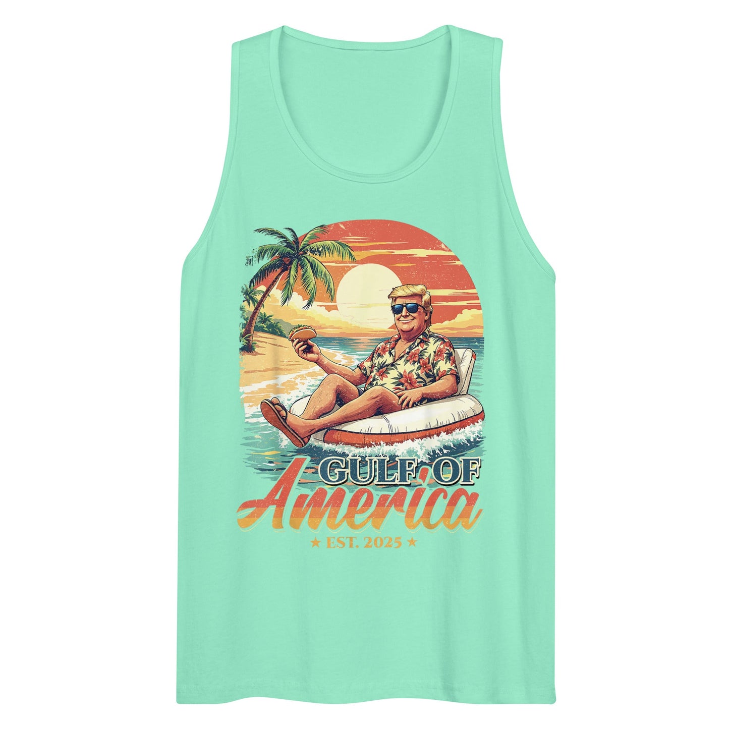 Gulf of America - Float Commander Tank – Premium Tank Top Shirt - Summer - Beach - USA - Patriotic - 4th of July - Gulf of America®