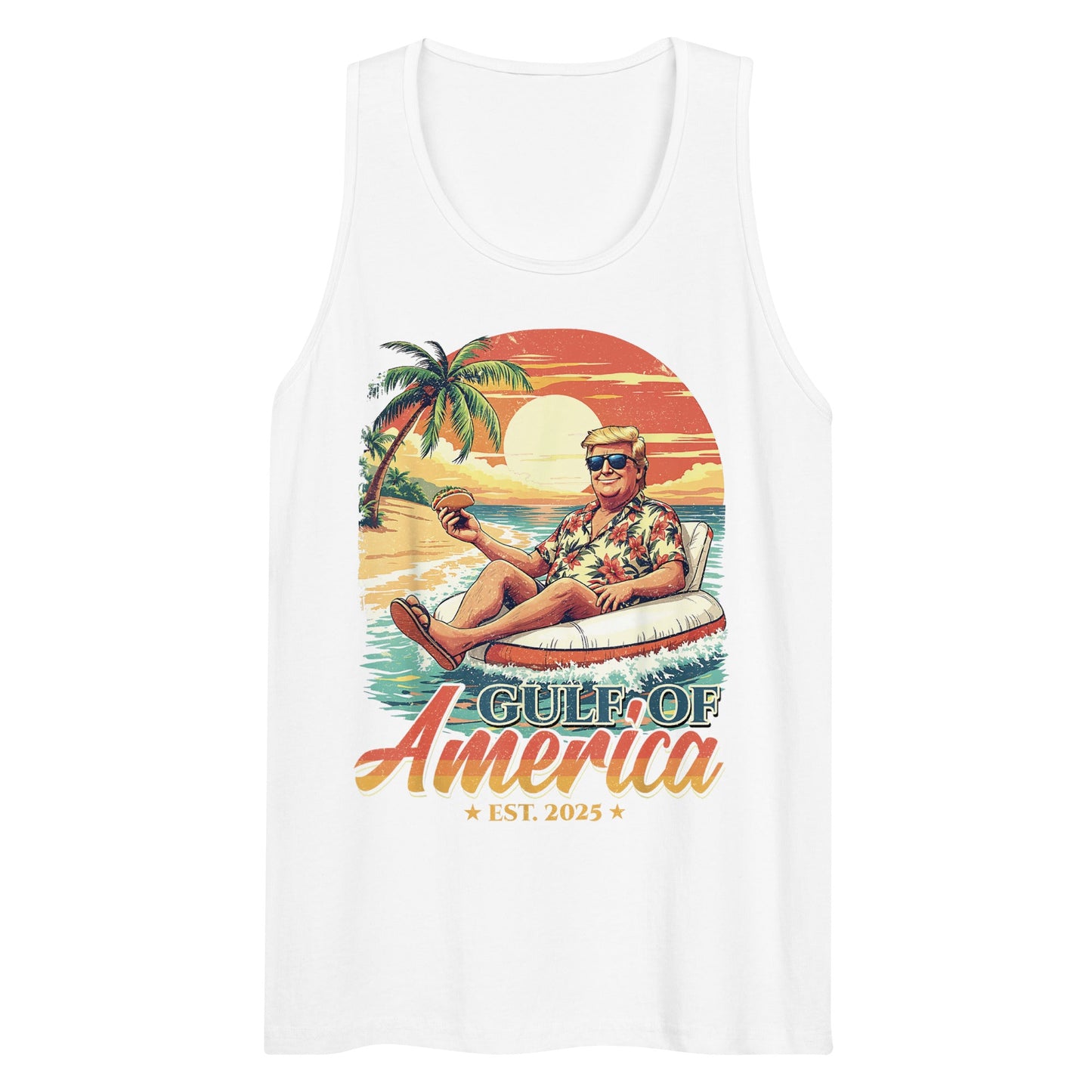 Gulf of America - Float Commander Tank – Premium Tank Top Shirt - Summer - Beach - USA - Patriotic - 4th of July - Gulf of America®