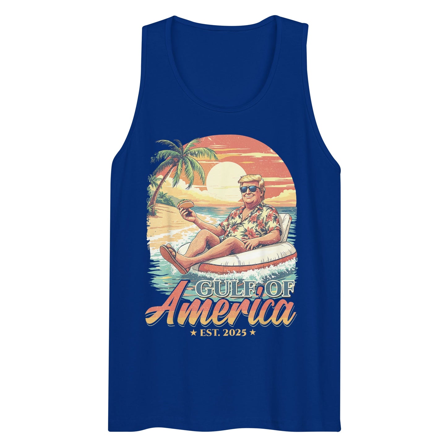 Gulf of America - Float Commander Tank – Premium Tank Top Shirt - Summer - Beach - USA - Patriotic - 4th of July - Gulf of America®