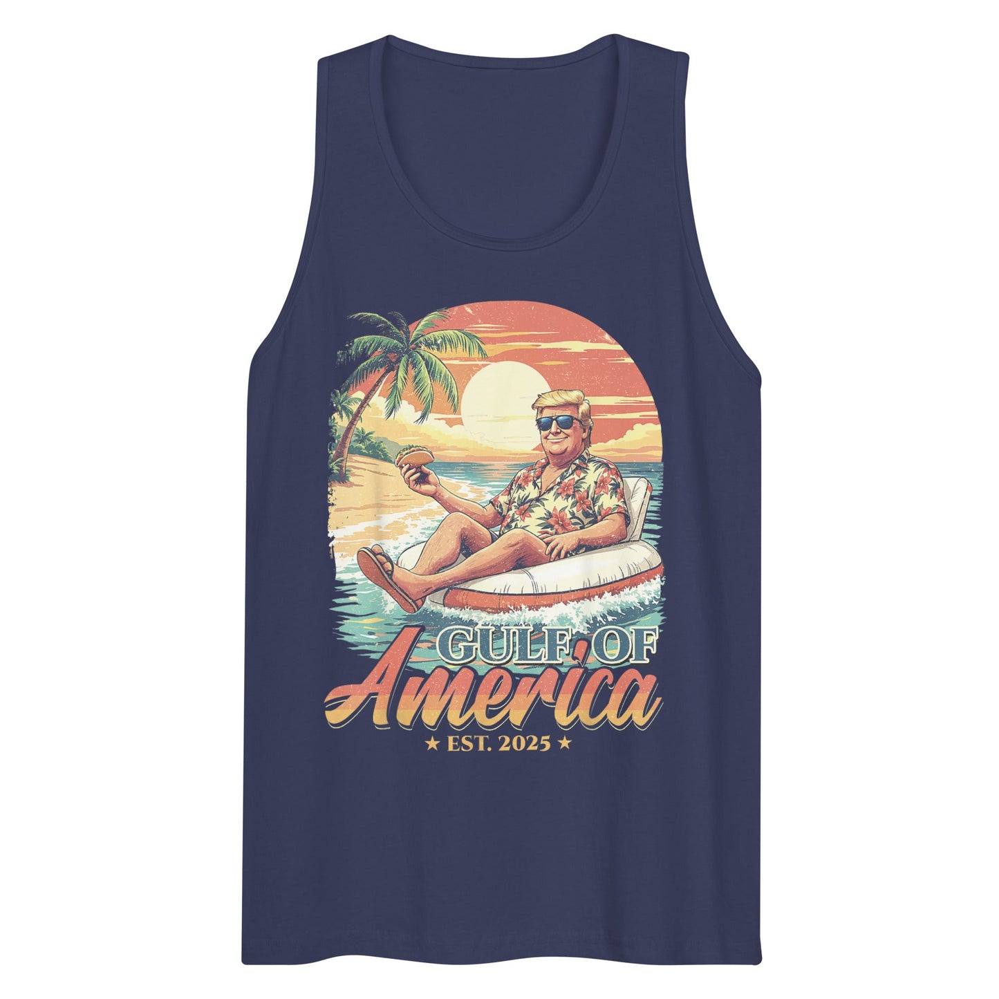 Gulf of America - Float Commander Tank – Premium Tank Top Shirt - Summer - Beach - USA - Patriotic - 4th of July - Gulf of America®