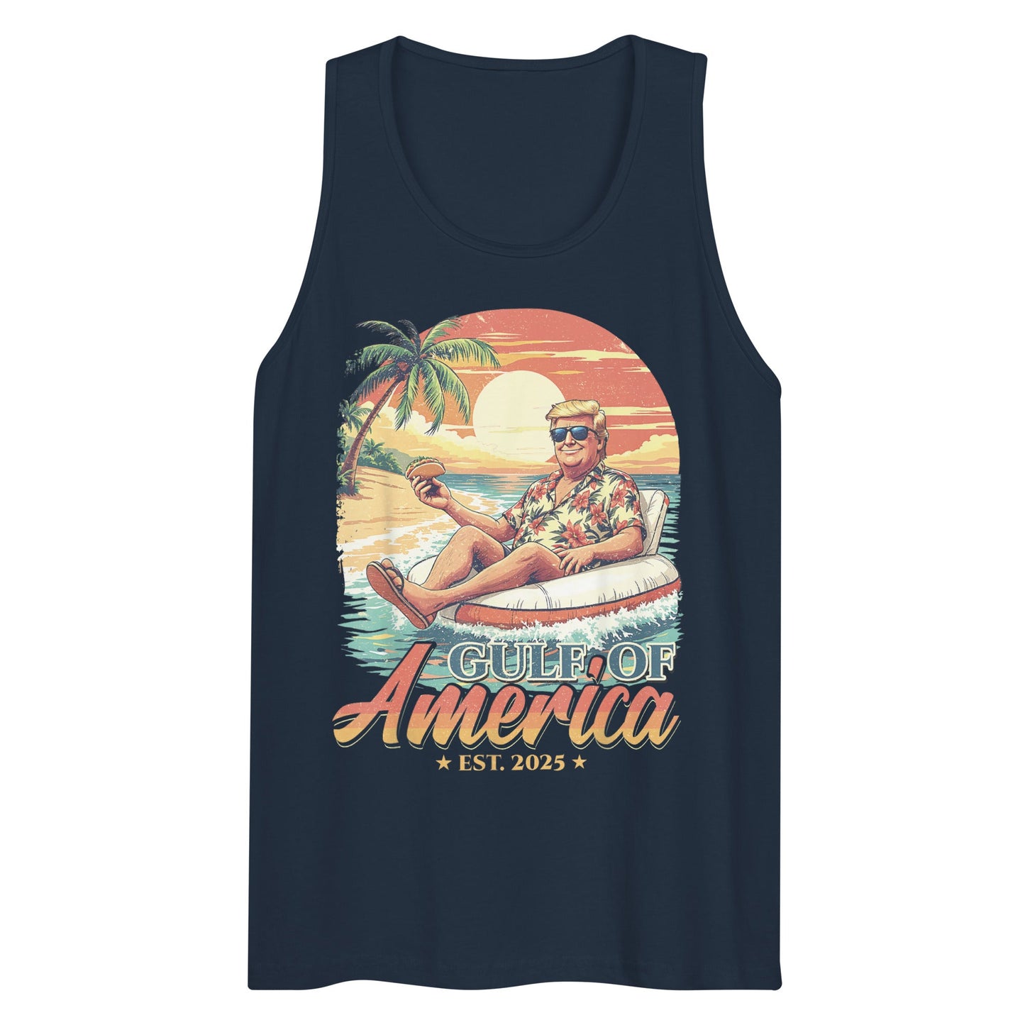 Gulf of America - Float Commander Tank – Premium Tank Top Shirt - Summer - Beach - USA - Patriotic - 4th of July - Gulf of America®