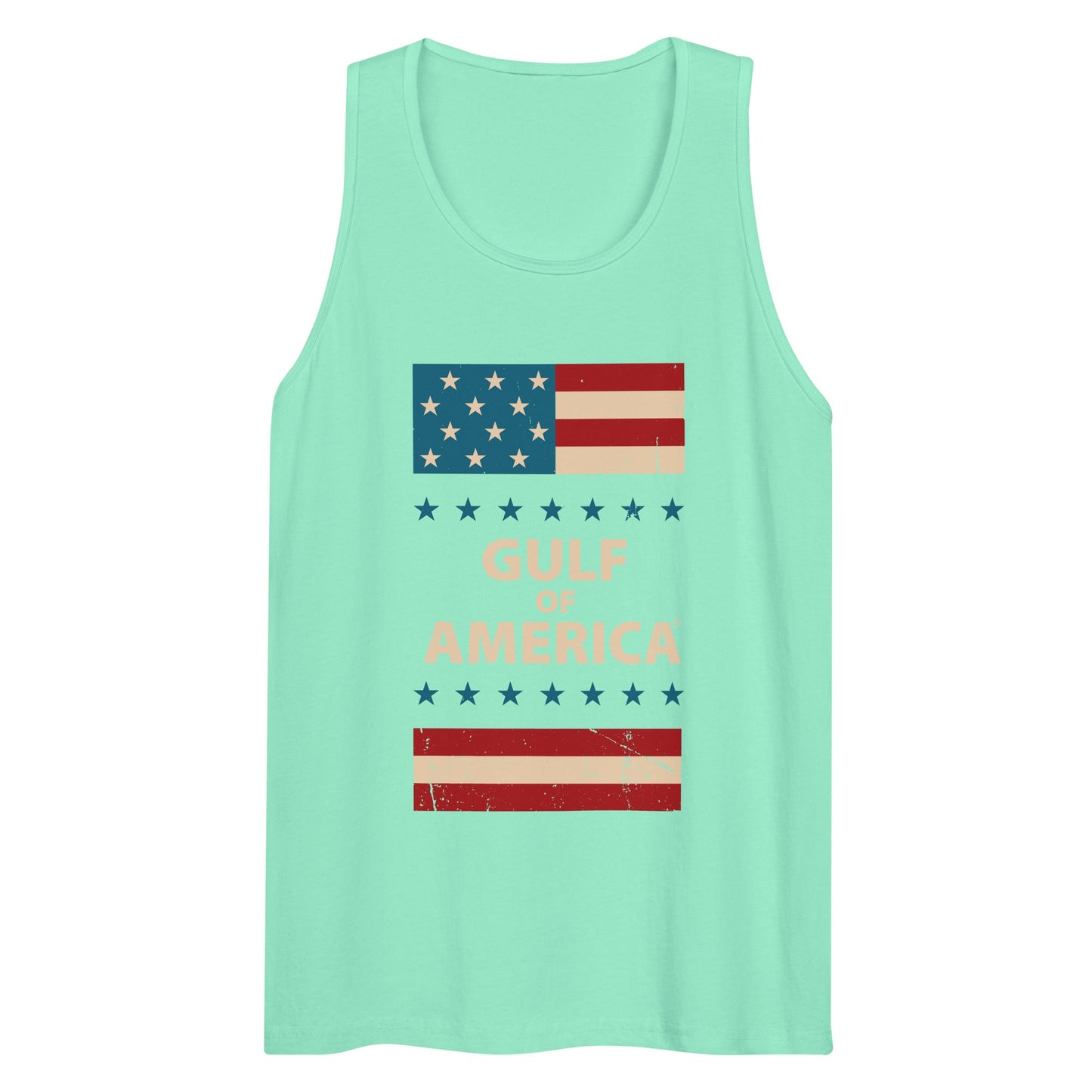 Gulf of America - Patriotic Surrounding Tank Top – Premium T Shirt - Summer - Beach - USA - Patriotic - 4th of July - Gulf of America®